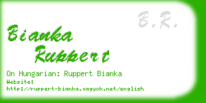 bianka ruppert business card